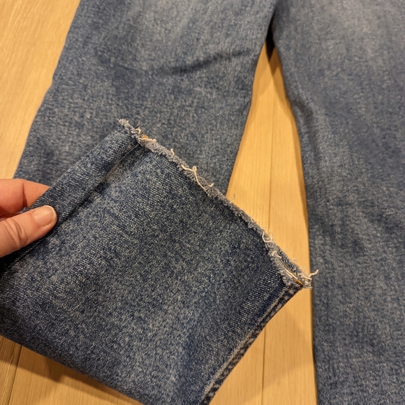 Zara straight jeans with raw hem - Picture 2 of 8